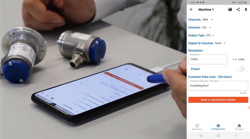 NFC as configuration interface instead of cables and adapter boxes - simple and smart 